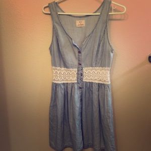 Denim and Lace Dress